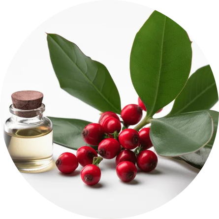Oil & red berries