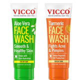 Vicco Turmeric and Aloe Vera Facewash (Pack of 2)200gm