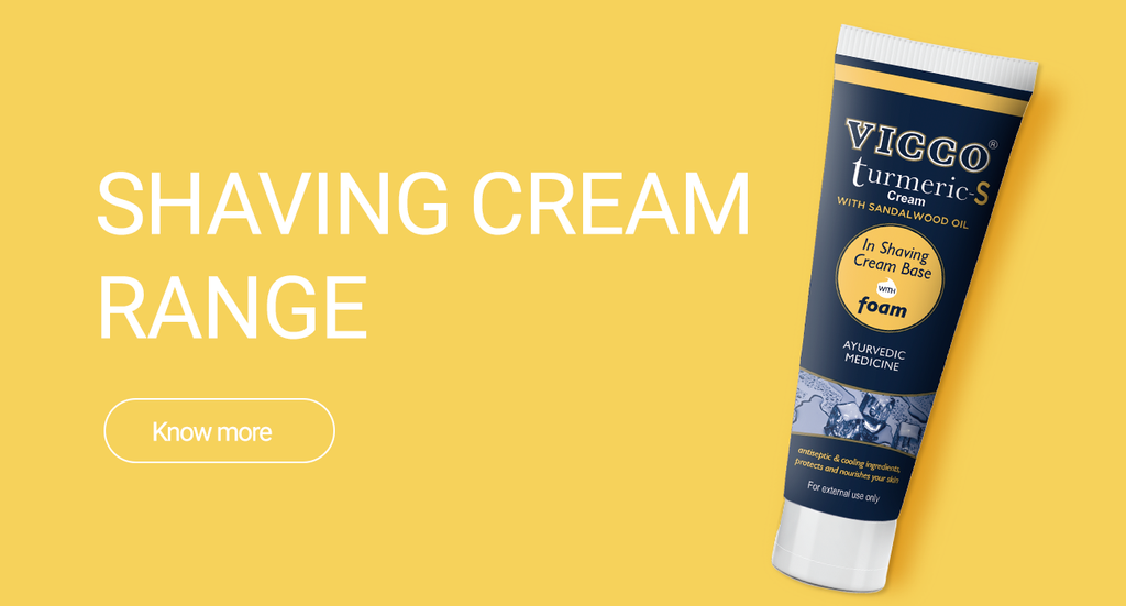 Men's Vicco Turmeric Shaving Cream with Sandalwood Oil