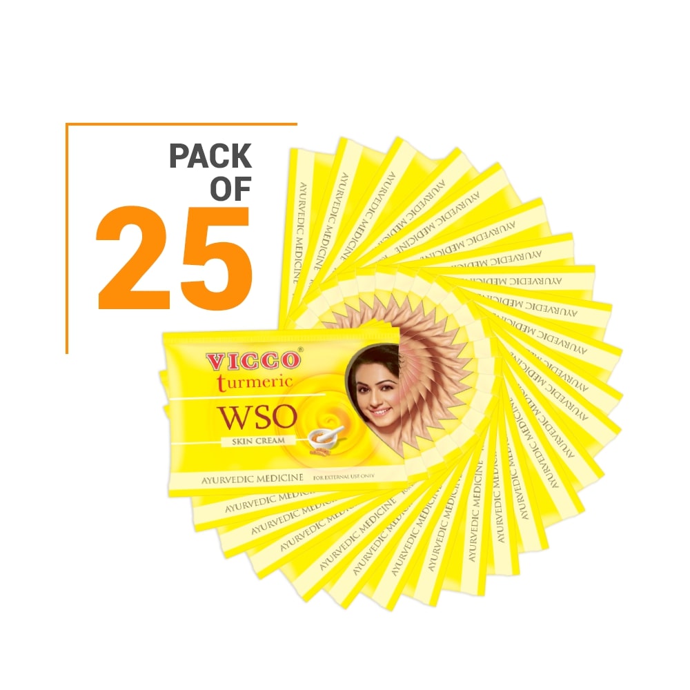 Vicco Turmeric WSO Skin  Cream 07 gm (Pack of 25)