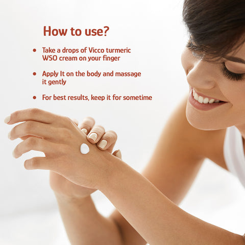 Vicco Turmeric WSO Skin Cream 60gm + Vicco Turmeric Cream in Shaving Cream Base (70gm) Pack